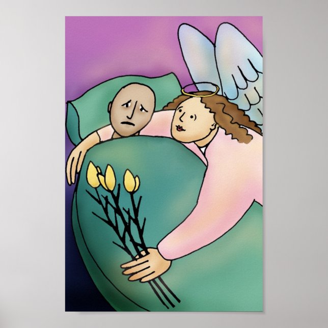 Póster Métete bien pronto Angel Print (Frente)