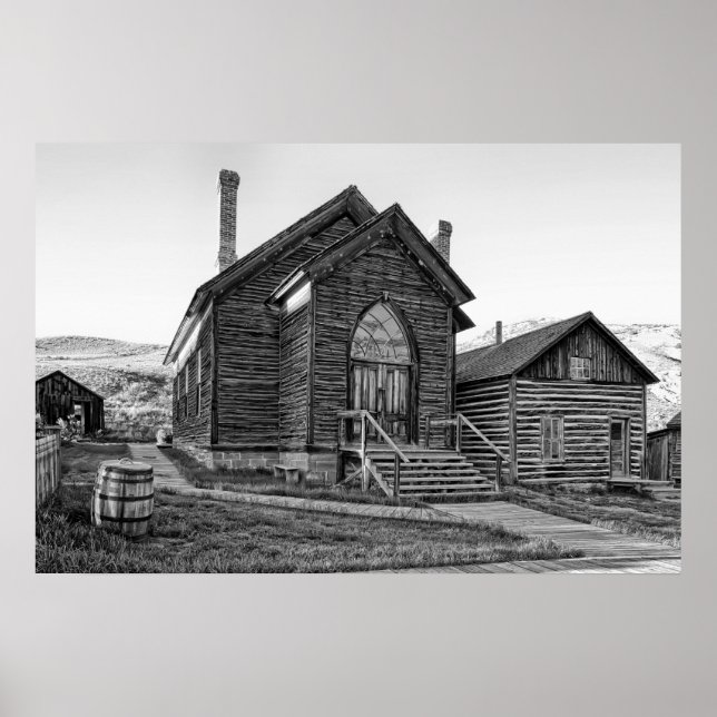 Póster METHODIST CHURCH at BANNACK MONTANA GHOST TOWN (Frente)