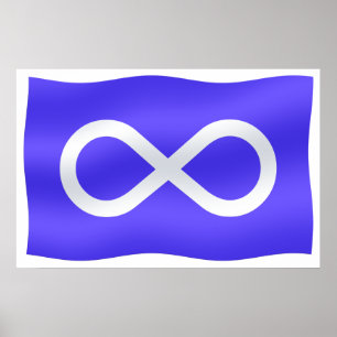 Póster Metis Flag Poster Metis Bandera Poster imprenta re