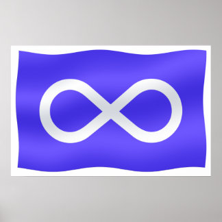 Póster Metis Flag Poster Metis Bandera Poster imprenta re
