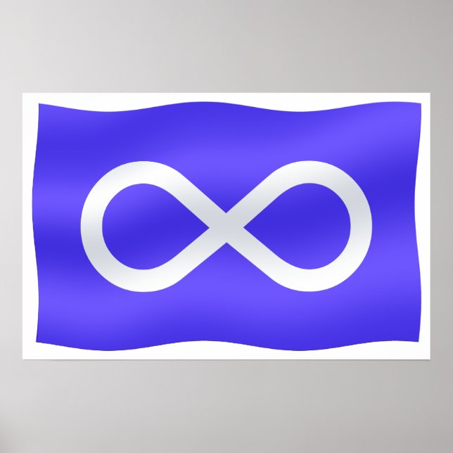 Póster Metis Flag Poster Metis Bandera Poster imprenta re (Frente)