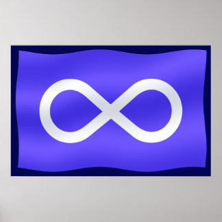 Póster Metis Flag Poster Metis Bandera Poster imprenta re
