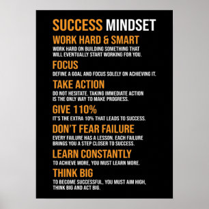 Póster Métodos de éxito - Motivación