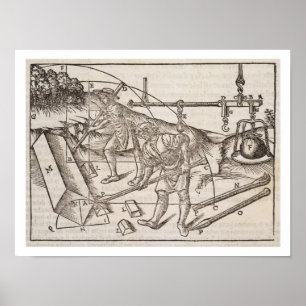 Póster Métodos de mover los bloques de piedra, desde 'Di