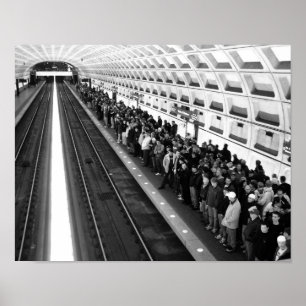 Póster Metro B&W 11x14