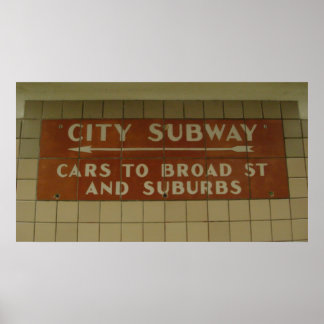Póster Metro de la ciudad