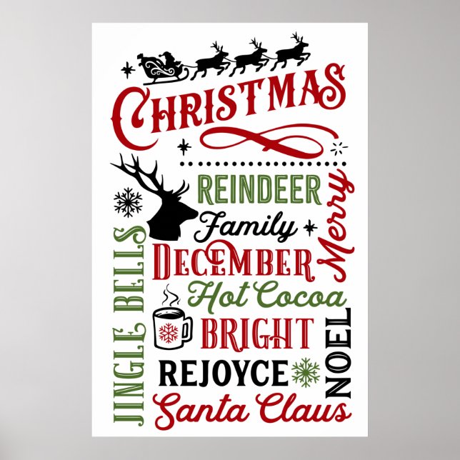 Póster Metro de navidades (Frente)