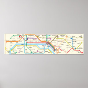 Póster Metro Literario