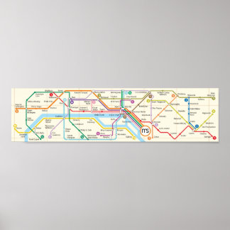Póster Metro Literario