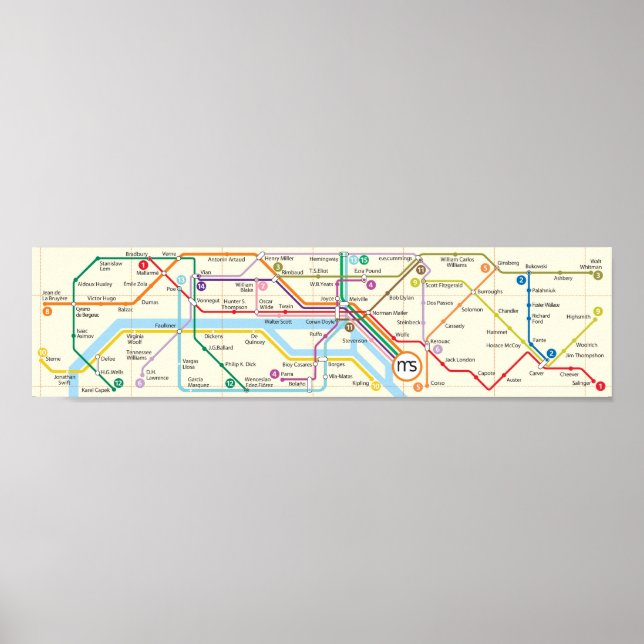 Póster Metro Literario (Frente)
