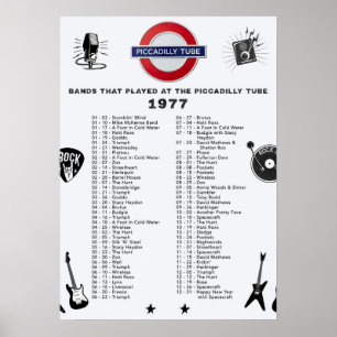Póster Metro Piccadilly - 1977