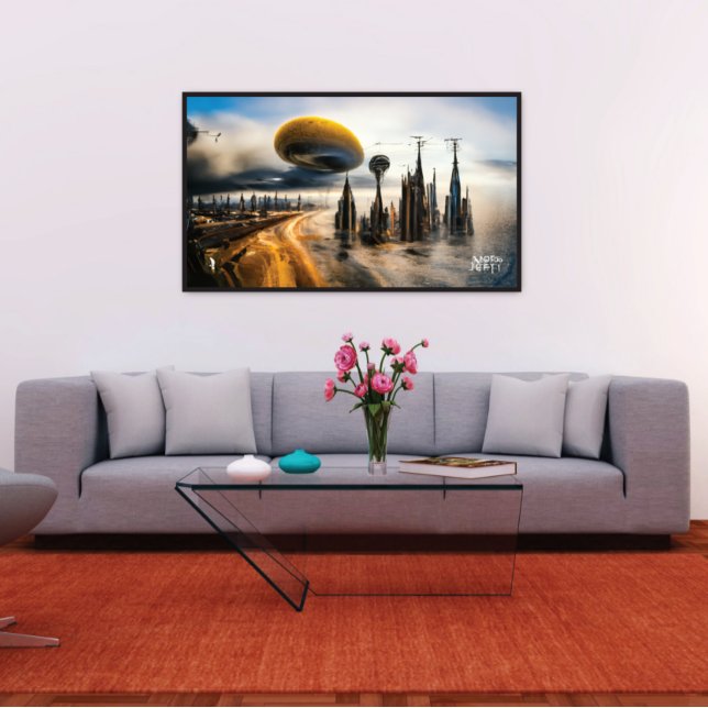 Póster Metrópolis futurista (Subido por el creador)