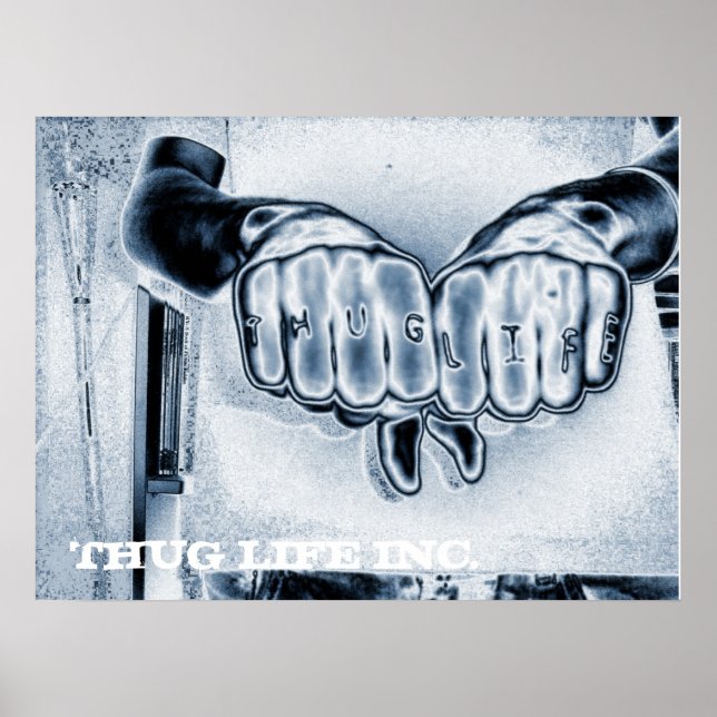 PÓSTER METTALIC THUG LIFE, THUG LIFE INC. (Frente)