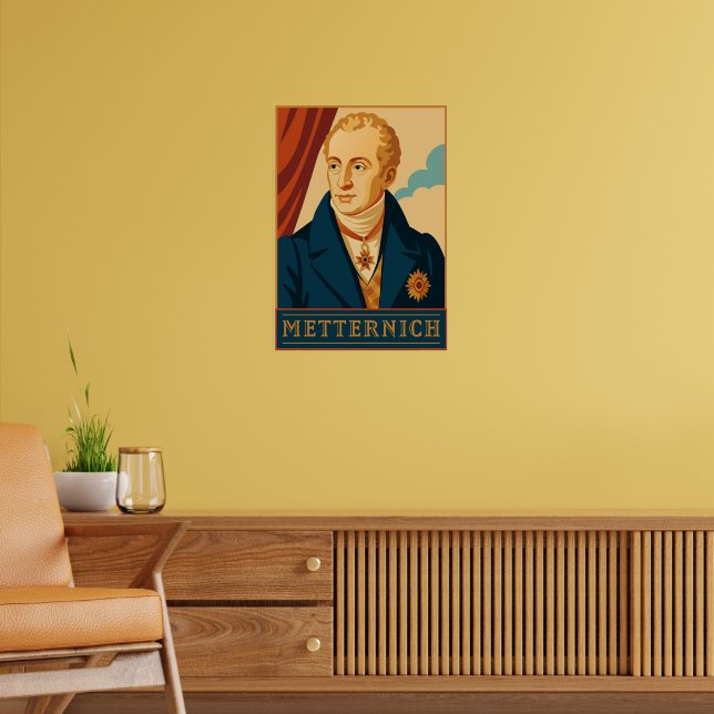 Póster Metternich: Afiche moderno de época (Salón 2)