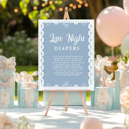 Póster Mexica talavera Night Diaper Baby Shower Game Rótu