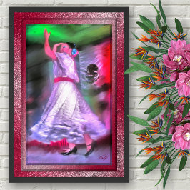 Póster Mexican Dancer 0175 Art Print