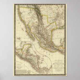Póster Mexican United States, Central America