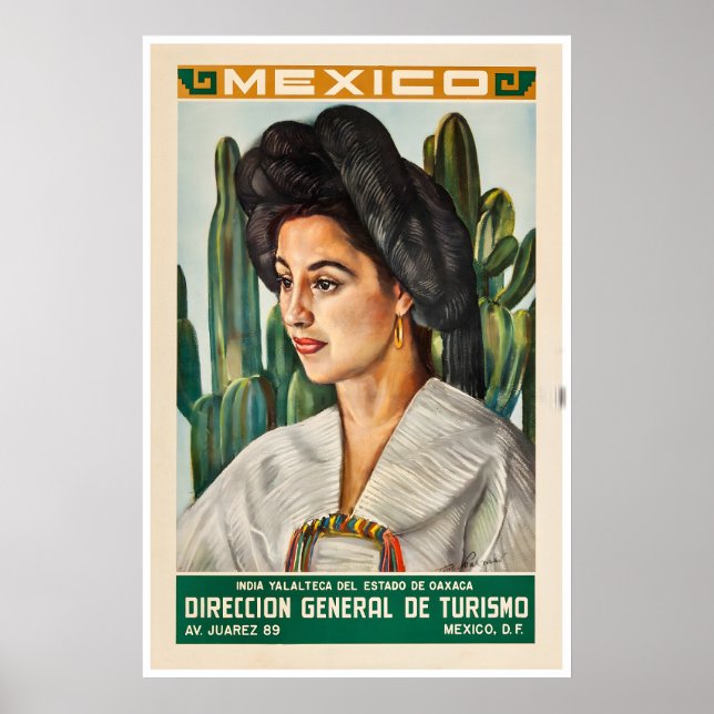 Póster Mexico Art Mexican Print Travel Poster (XR2480)a (Frente)