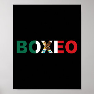 Póster México Boxeo Camiseta De Camiseta
