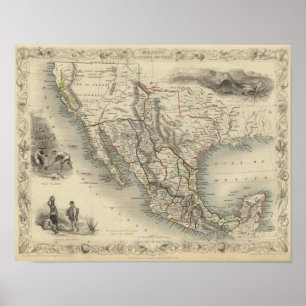 Póster México, California y Tejas