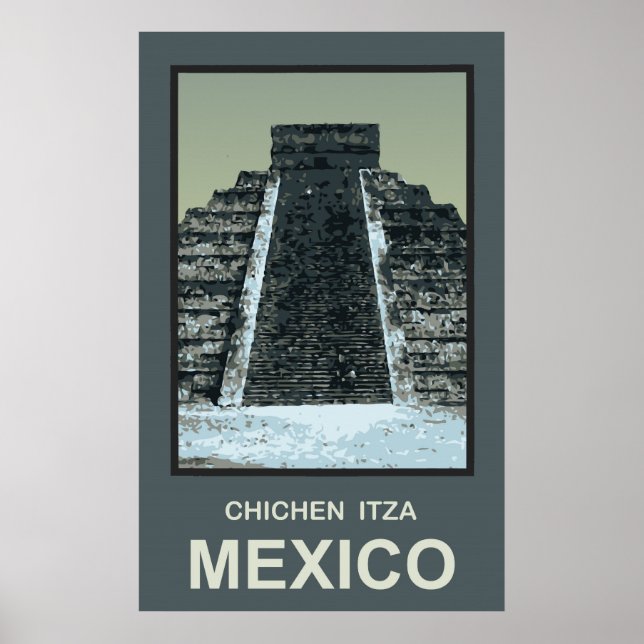 Póster México Chichen Itza (Frente)