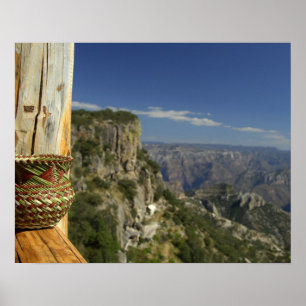 Póster México, Chihuahua, Cañón de Cobre. Vista desde