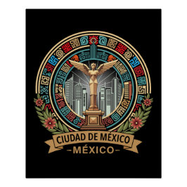 Póster Mexico City Mexico Central America