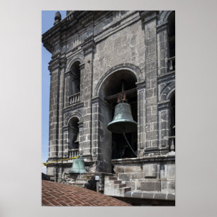 Póster México, Ciudad de México, Zócalo. Las Torres Bell