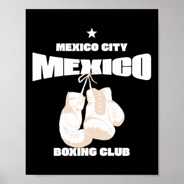 Póster México D.F. Club de Boxeo México - Boxeo 1 (Frente)