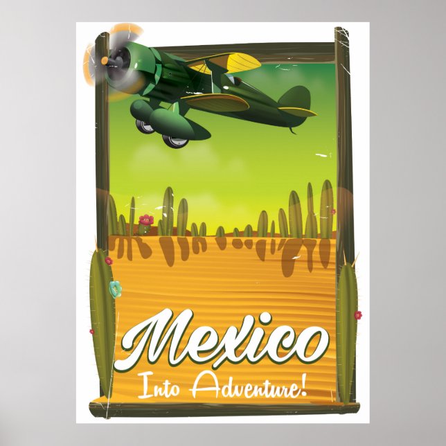 Póster ¡México en aventura! (Frente)