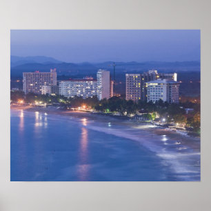 Póster México, Guerrero, Ixtapa. Hoteles Ixtapa a lo lar