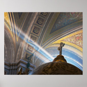 Póster México, Morelia. Los rayos del sol penetran en el 