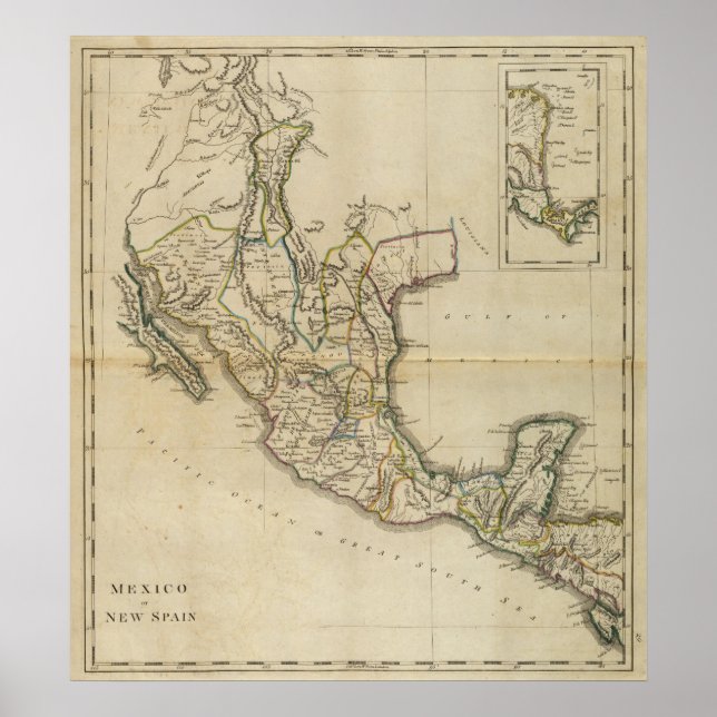Póster México o Nueva España (Frente)