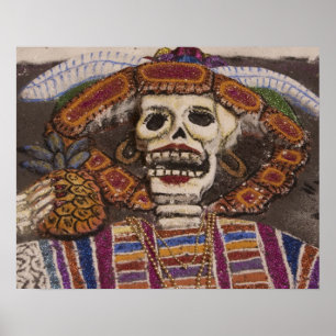 Póster México, Oaxaca. Tapiz de arena (tapete de arena)