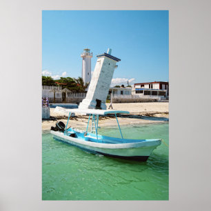 Póster Mexico Puerto Morelos