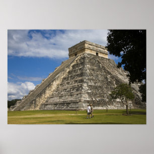 Póster México, Quintana Roo, cerca de Cancún, Chichén 