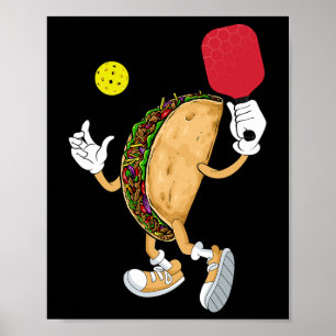 Póster México Taco Pickleball Club Deportivo