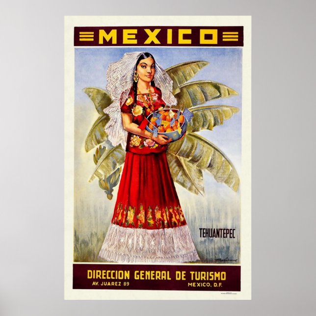 Póster Mexico Tehuantepec (Frente)