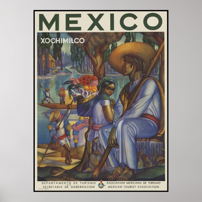 Póster México Xochimilco (Frente)