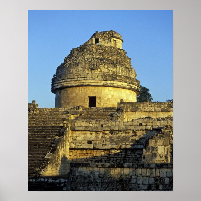Póster México, Yucatán. Caracol: astronómico (Frente)