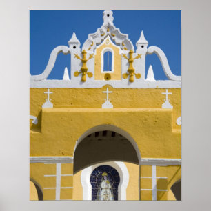 Póster México, Yucatán, Izamal. El convento franciscano