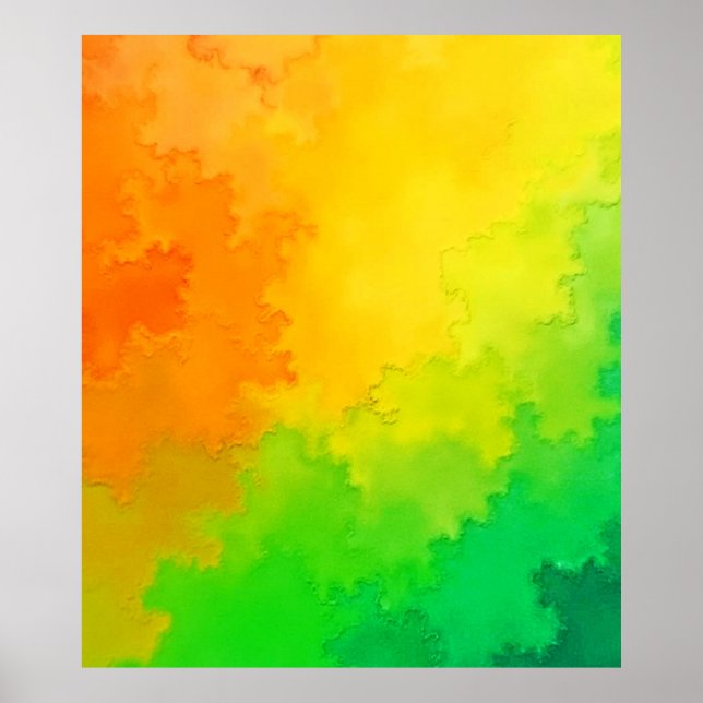 Póster Mezcla de colores texturada (Frente)