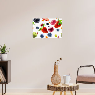 Póster Mezcla de frutas
