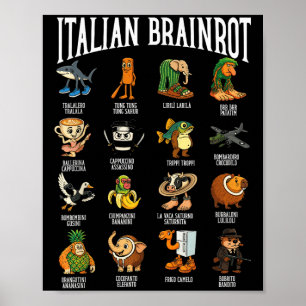 Póster Mezcla de meme de personaje de Ino Bailarina de Br