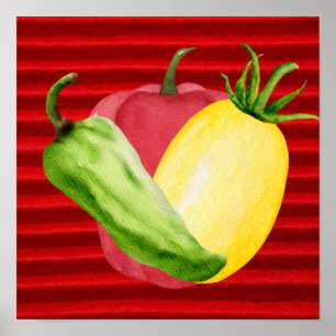 Póster Mezcla mediterránea y coincidencia