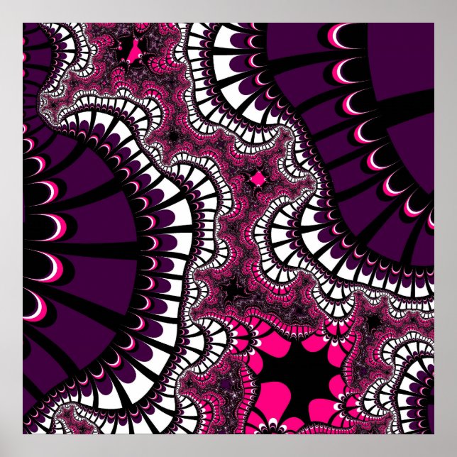 Póster Mezcla morada y rosa (Frente)