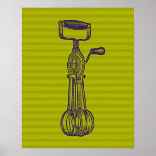 Póster Mezclador de cocina vintage