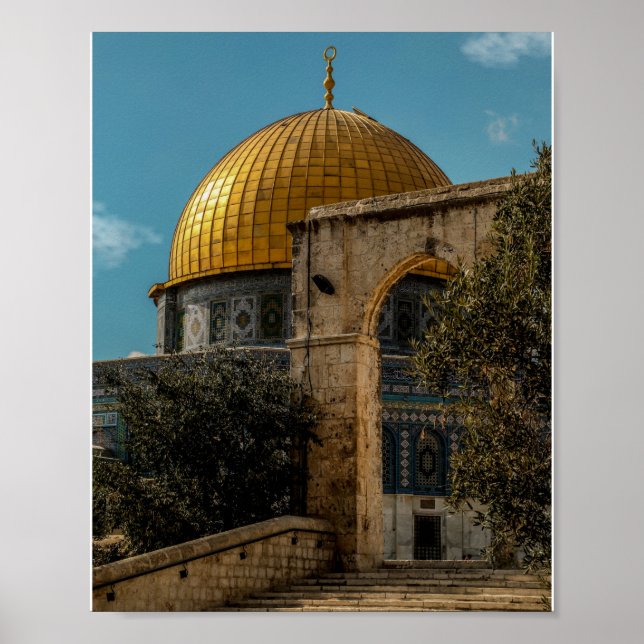 Póster Mezquita Al-Aqsa de Jerusalén (Frente)