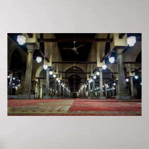 Póster Mezquita Al-Azhar Mezquita Islámica El Cairo Musul
