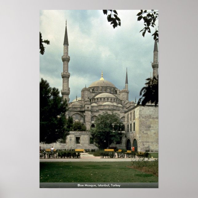 Póster Mezquita Azul, Estambul, Turquía (Frente)